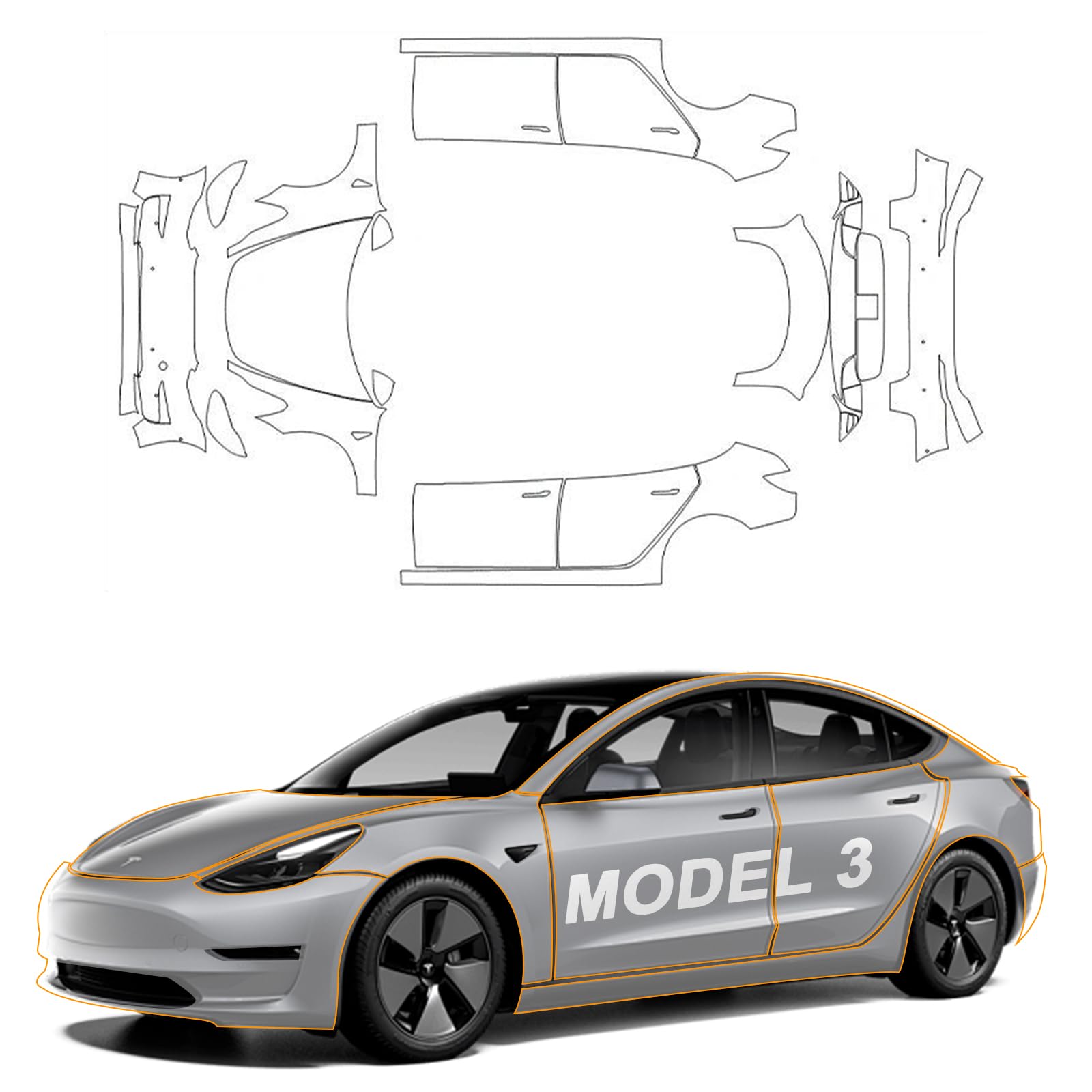 For Tesla Model 3 2017-2023 Pr - Paint Model Kit review and price