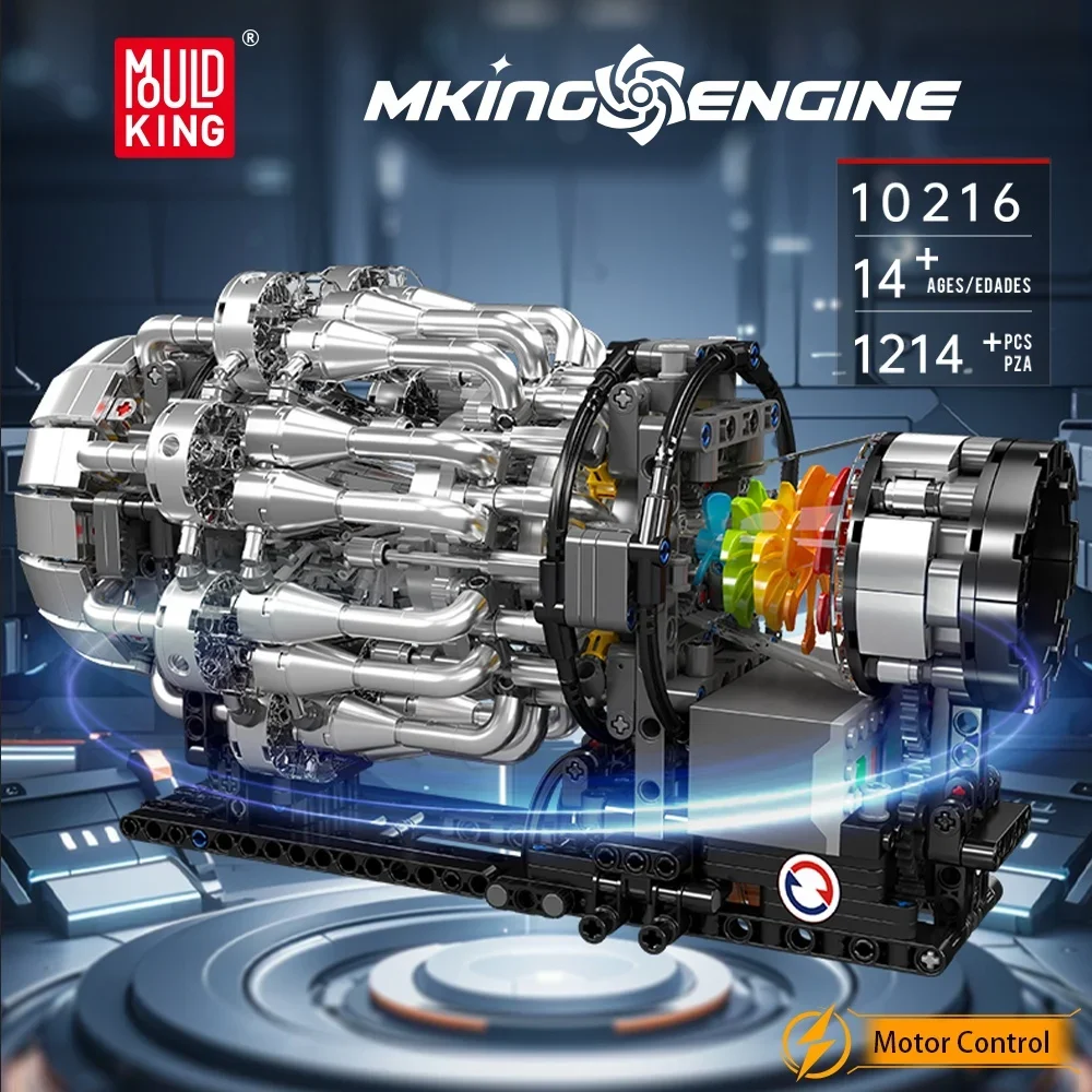 Mould King 10216 Turbojet Engi - Model Kit Engine review and price