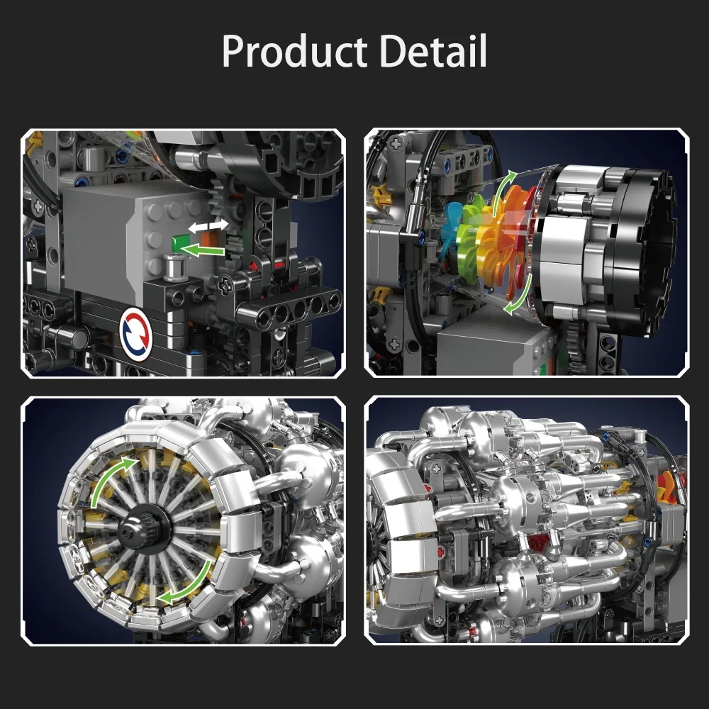 Mould King 10216 Turbojet Engi - Model Kit Engine review and price
