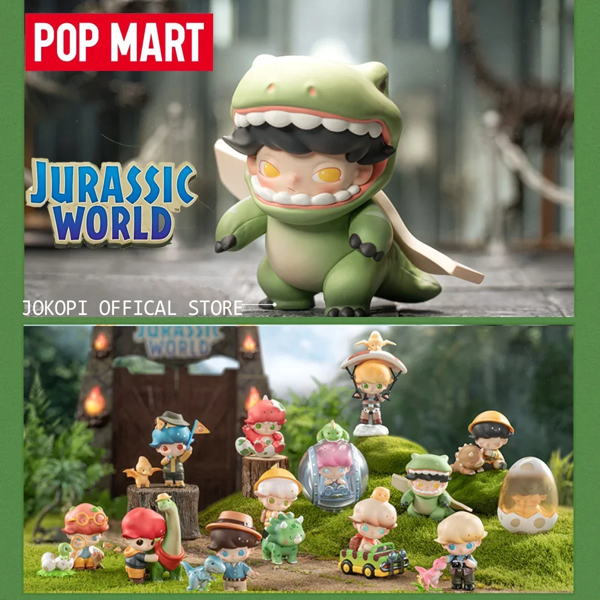 POP MART DIMOO Jurassic World  - Model Kit Anime Girl review and price